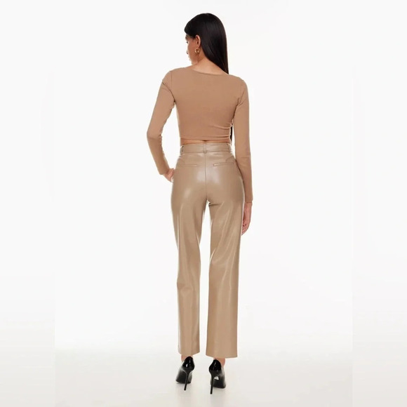 Aritzia Babaton Soft Vegan Leather Pant size 8 - Picture 10 of 10